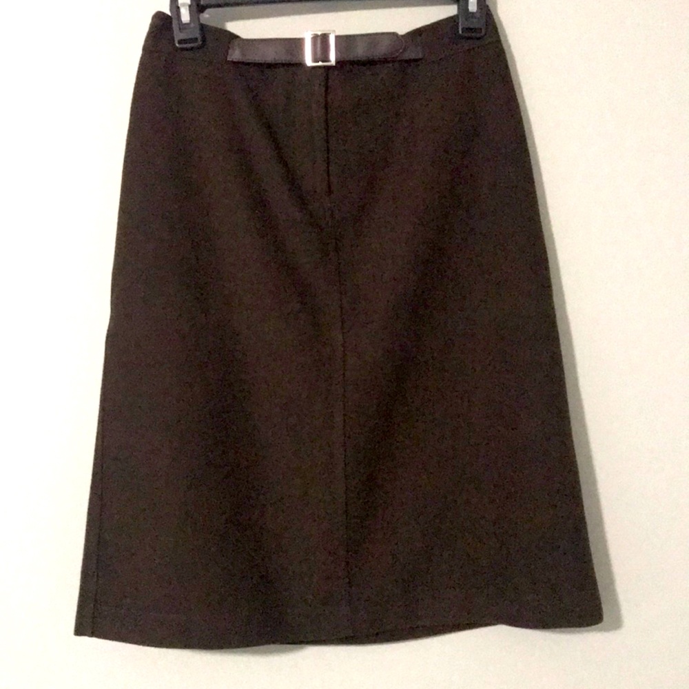 Limited Brown wool pencil skirt